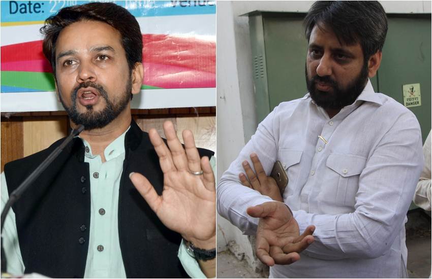 Union Minister, AAP, Amanatullah Khan, Jamia, CAA, NRC, NPR, Anurag Thakur, bjp, modi, amit shah, arvind kejriwal, delhi election