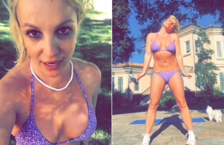 Britney Spears, yoga, britney spears age, britney spears 2018, yoga video, yoga skills, video, instagram, bikini, bikini video, ब्रिटनी स्पीयर्स