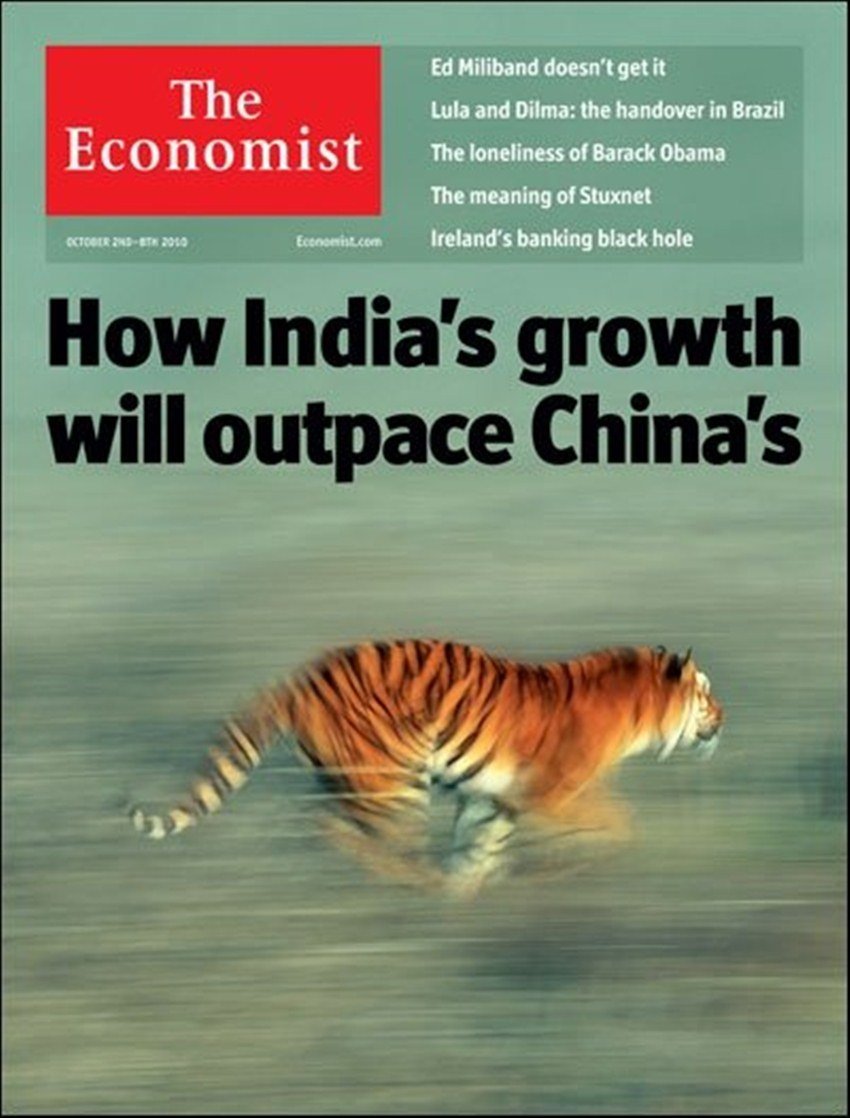 The Economist के लेटेस्ट अंक के सामने आने के बाद सोशल मीडिया इस प्रतिष्ठित मैगजीन के कुछ पुराने अंकों के कवर पेज भी सोशल मीडिया में शेयर किए जा रहे हैं। लोग साल 2010 के उस अंक का कवर पेज शेयर करते हुए मोदी सरकार की आलोचना भी कर रहे हैं जिसमें भारतीय अर्थव्यवस्था की जमकर तारीफ की गई थी।