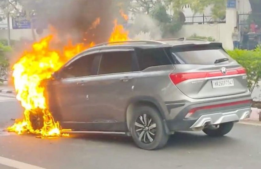 MG hector fire statement , MG Hector caught Fire, Mg Hector fire in Delhi, Mg Hector Fire , Mg Hector internet outside fire , MG Hector price hike, MG Hector price Hike upto1.25 lakh, BS6 MG Hector, MG Hector 7 seater, MG Hector 7 seater version , MG Hector 6 seater , MG Hector 6 seat version, MG Hector price, MG Hector new model, MG Hector features, MG Hector specification, MG Hector detail