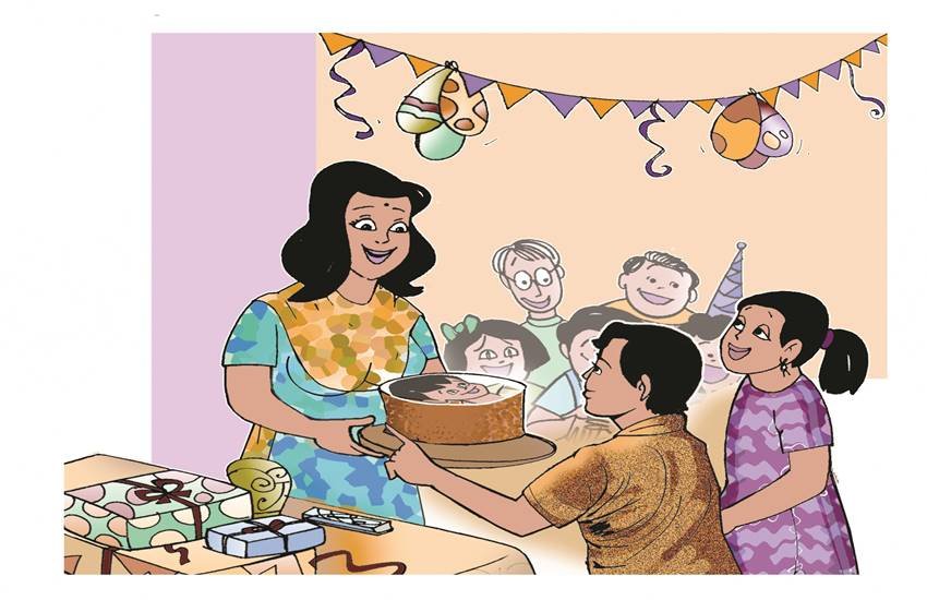 नन्हीं दुनियाः कहानी; फोटो केक