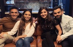 क्रिकेट कप्तान को मिली फुटबॉल टीम के कैप्टन से डिनर पार्टी, विरुस्का को बताया Wonderful कपल