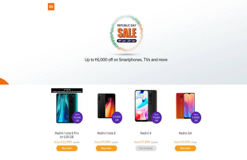 Mi Republic Day Sale