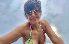 Mandira Bedi, Mandira Bedi New Year Party, 2020 New Year, New Year Party Mandira Bedi, Mandira Bedi Shared Blue Bikini Phot, Mandira Bikini Photo from Beach, actress mandira gets Trolled in First Day in New Year, New Year 2020 Party, Negative Comments on Mandira bedi, entertainment news, bollywood news, television news, entertainment news