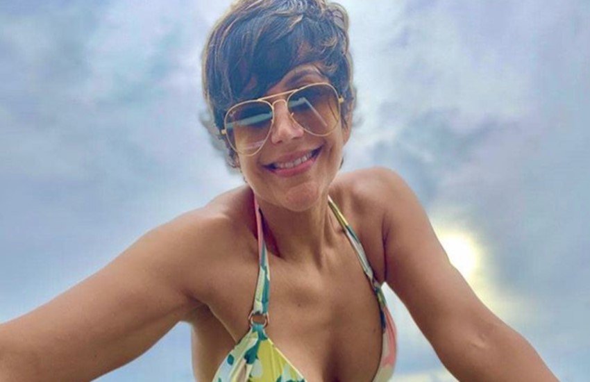 Mandira Bedi, Mandira Bedi New Year Party, 2020 New Year, New Year Party Mandira Bedi, Mandira Bedi Shared Blue Bikini Phot, Mandira Bikini Photo from Beach, actress mandira gets Trolled in First Day in New Year, New Year 2020 Party, Negative Comments on Mandira bedi, entertainment news, bollywood news, television news, entertainment news