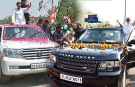 PM Narendra Modi Range Rover, Narendra Modi car collection, Indian Politicians cars, Narendra Modi vehicle, Narendra Modi official vehicle, Narendra Modi BMW 7 Series, Rahul Gandi Car Collection, Rahul Gandhi's vehicle, Toyota Land Cruiser, Sonia Gandhi car, Raj Thackrey car collection,