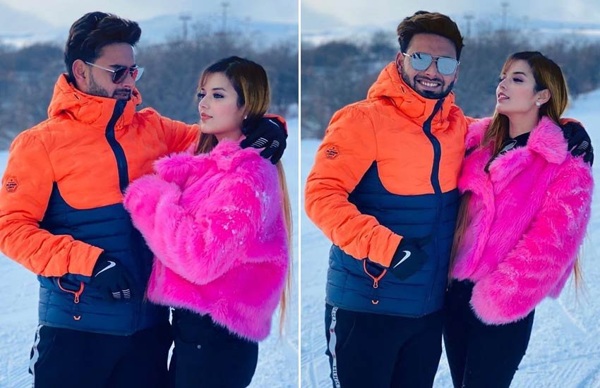 गर्लफ्रेंड ईशा नेगी के साथ ऋषभ पंत। (फोटो सोर्स- इंस्टाग्राम)