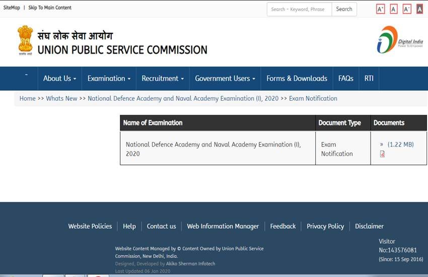 UPSC NDA NA January 2020 Notification, UPSC NDA NA January 2020, UPSC NDA NA I January 2020 Notification, UPSC NDA NA I January 2020, UPSC NDA NA I 2020 Notification