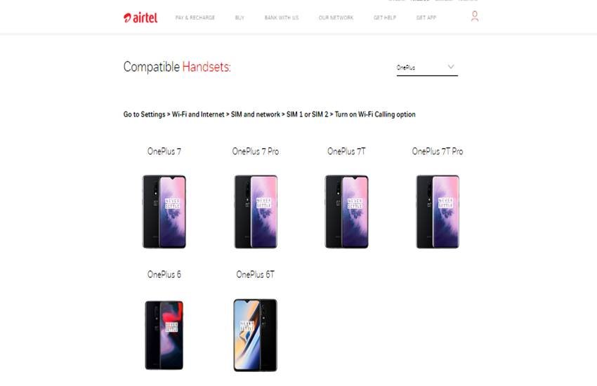 Airtel WiFi Calling