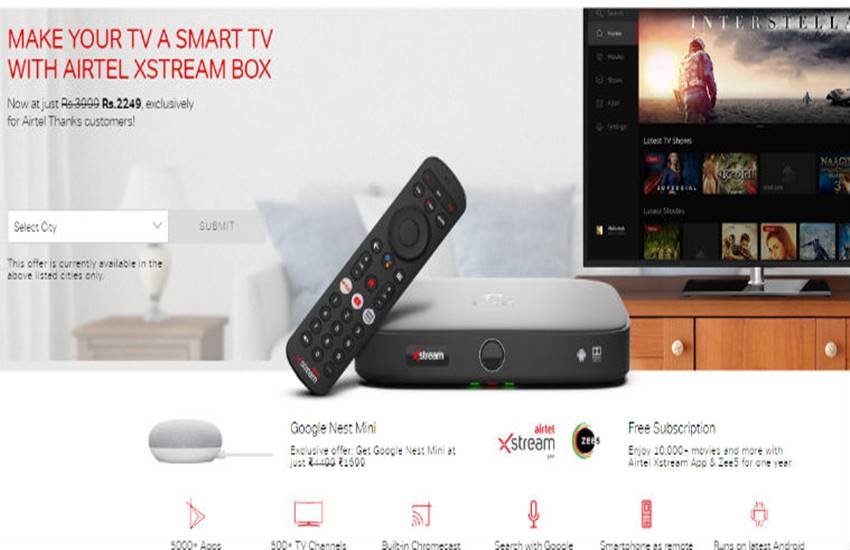 airtel Xstream box offer