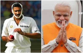 anil kumble and narendra modi
