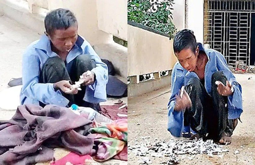 सोशल मीडिया में रांची के मशहूर अस्पताल RIMS के अंदर की कुछ तस्वीरें वायरल हो रही हैं। इन तस्वीरों में एक महिला मरीज भूख मिटाने के लिए जिंदा कबूतर खाती दिख रही है। बताया जा रहा है कि यह महिला दिन भर खाना मांगती रही। लेकिन जब भूख बर्दाश्त से बाहर हो गई तब उसने पास में बैठे कबूतर को अपना आहार बना लिया। वह महिला कबूतर को नोच-नोच कर खा गई।