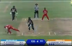 VIDEO: जिम्बाब्वे के 17 साल के विकेटकीपर डेन शैडेनडोर्फ ने इस अंदाज में की स्टम्पिंग, सोशल मीडिया पर MS Dhoni से होने लगी तुलना