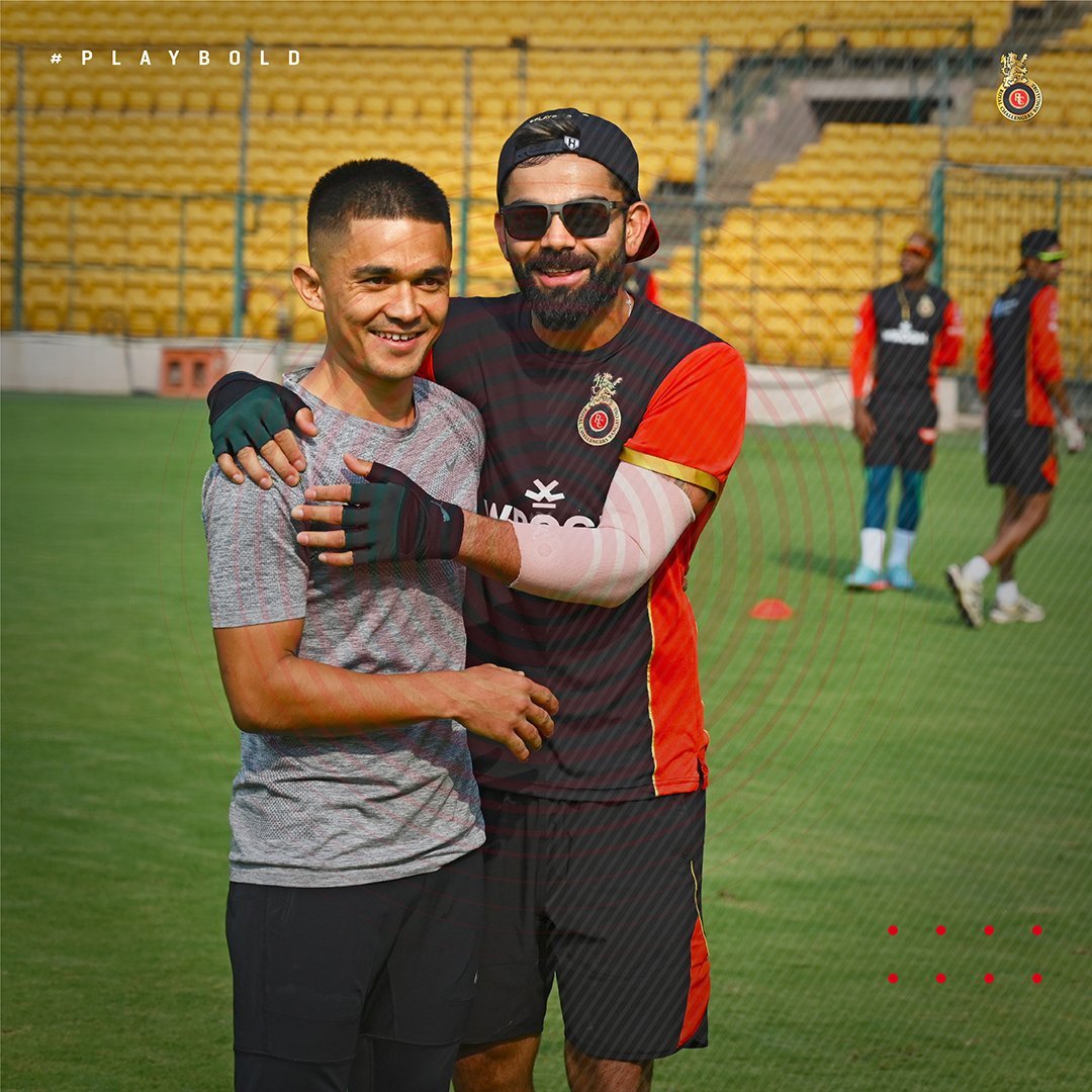 virat kohli sunil chhetri, similarities between kohli or sunil chhetri, football team captain sunil chhetri, similarities in sunil chhetri or virat kohli, Cricket News, football news, hotstar, vivo, cricket latest news, cricket match, Cricket News today, sunil chhetri marriage