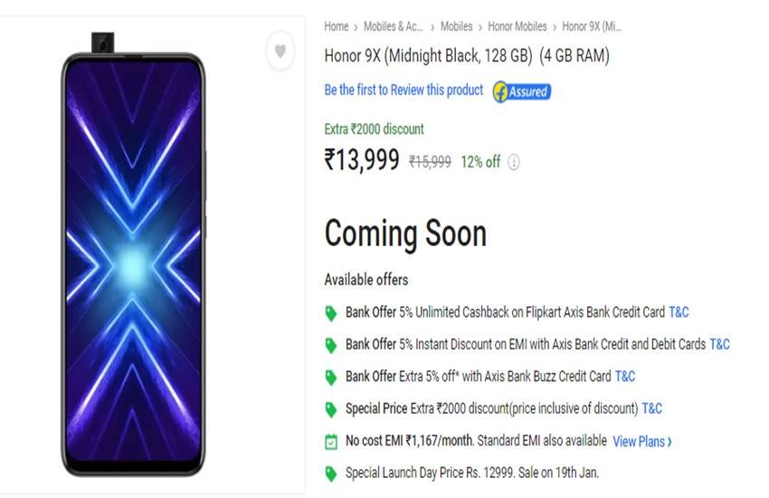 Honor 9X Offers