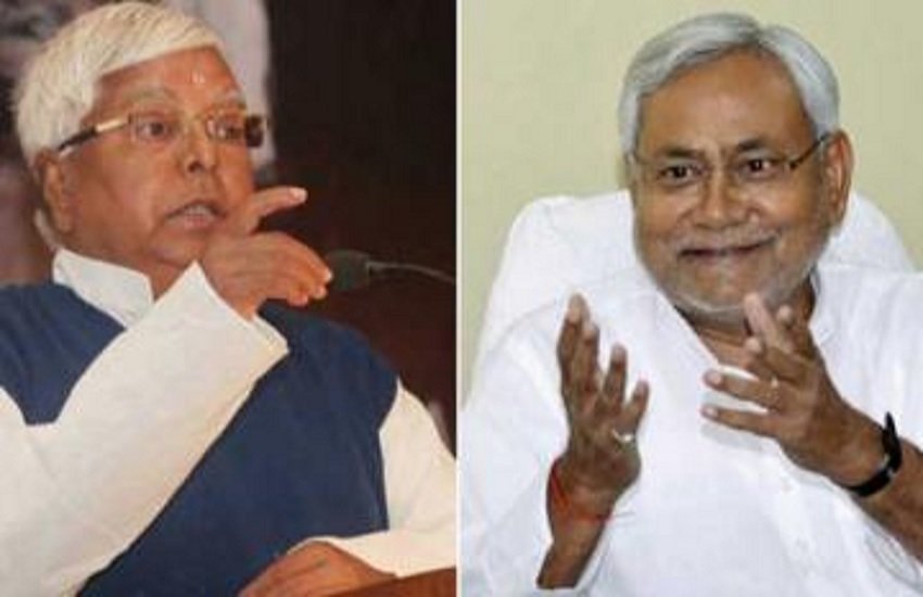 आरजेडी प्रमुख लालू यादव, जेडीयू अथ्यक्ष नीतीश कुमार, फोटो सोर्स - इंडियन एक्सप्रेस 