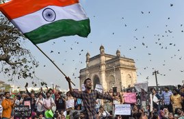 Protest in Mumbai over JNU violence