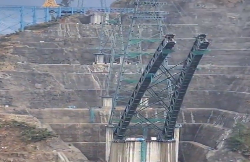 rail bridge, chinab river rail bridge, chinab river