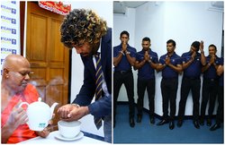 India vs Sri Lanka T20 Series 2020 Squad, Schedule: बौद्ध भिक्षु से आशीर्वाद ले भारत दौरे पर निकली श्रीलंकाई टीम, यहां जानिए कब और कहां होनी है भिड़ंत