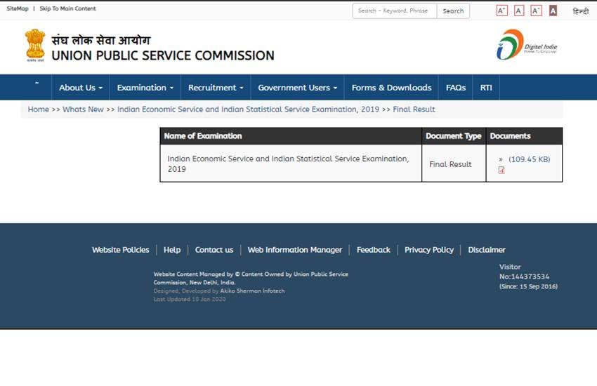 UPSC IES / ISS Final Result 2019, Sarkari Result 2020, Sarkari Naukri job 2020, upsc.gov.in, UPSC, UPSC IES/ISS, UPSC IES/ISS Result, Result of UPSC IES/ISS, How to download UPSC IES/ISS Result 2019, UPSC IES/ISS Result 2019-2020, sarkariresult.com, sarkari govt jobs