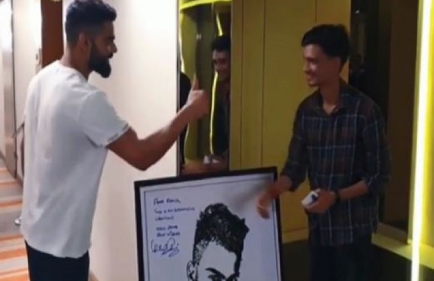 विराट कोहली का अनोखा पोट्रेट (फोटो सोर्स-twitter)