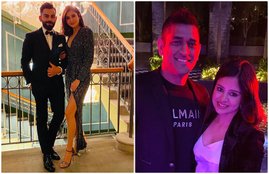 virat and anushka and ms dhoni and sakshi dhoni