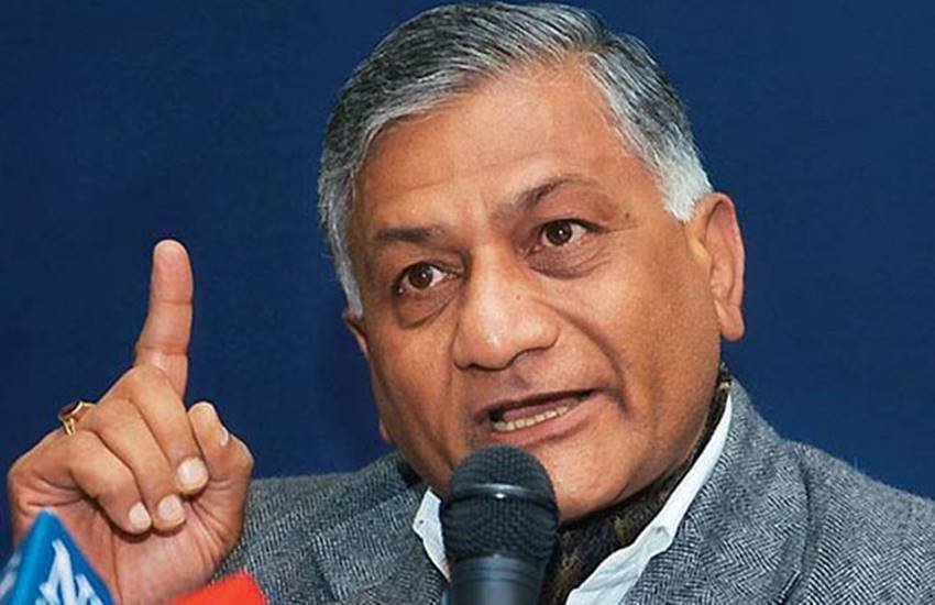 गाजियाबाद के सांसद एवं सड़क परिवहन एवं राज्य मार्ग राज्यमंत्री भारत सरकार जनरल वीके सिंह 