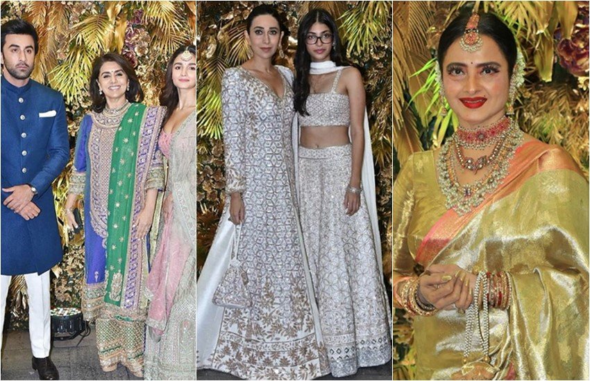 Armaan Jain Wedding Reception, Armaan Jain Reception, Armaan Jain Anissa Malhotra Wedding, Armaan Jain, Kapoor Wedding Reception,Kareena Kapoor, Big Fat Wedding Armaan Jain, Kareena Kapoor Khan, Karisma Kapoor, Aishwarya Rai Bachchan, Shilpa Shetty, Alia Bhatt, Ranbir Kapoor, Tara Sutaria, Adar Jain, Kiara Advani Gorgeous Look, Rekha in Armaan Jain Wedding Reception, entertainment news, bollywood news, television news