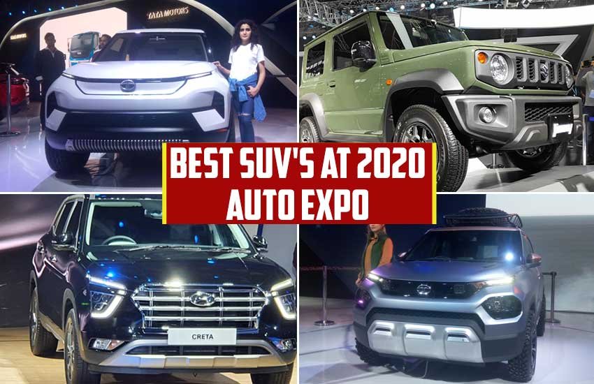 2020 Auto Expo, Top 5 suv's at Auto Expo, Suv's at auto expo,Hyundai Creta, Hyundai Creta launched, Maruti Suzuki Jimny launch date, Maruti suzuki Jimny, MG Gloster suv, MG's New suv, Tata Sierra, Tata Sierra launch date, Tata Sierra price