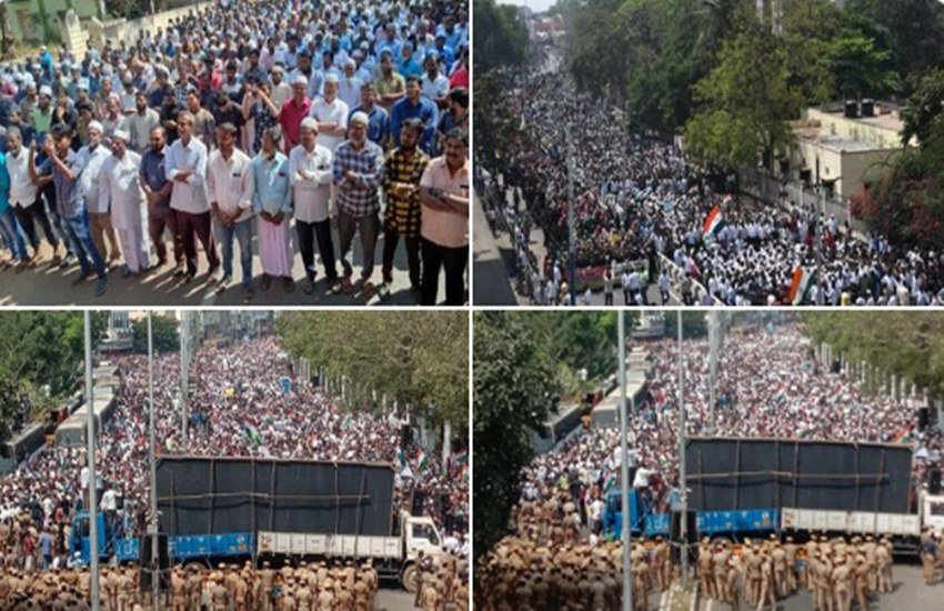 इस मार्च के मद्देनजर शहर के कई हिस्सों में लोगों को जाम की दिक्कत से भी दो-चार होना पड़ा।