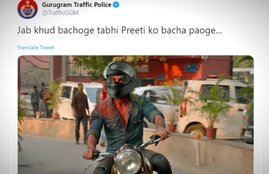 New Motor Vehicle Act, Gurugram Traffic Police Twitter, Motor Vehicle Act Rule, Gurugram Traffic Police Kabir Singh Post, New Traffic Fine List, Fine Driving without helmet, Motor Vehicle Act New Fine List