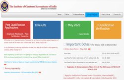 ICAI CA Registration 2020: फाउंडेशन, इंटरमीडिएट तथा फाइनल एग्जाम के लिए ऑनलाइन आवेदन शुरू
