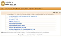 RBI Recruitment Admit Card 2020: opportunities.rbi.org.in पर Non CSG भर्ती परीक्षा के एडमिट कार्ड जारी, ऐसे करें डाउनलोड