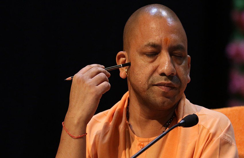 योगी आदित्यनाथ ने कहा कि हमारी एक स्कीम से ही 5 लाख युवाओं को रोजगार मिलेगा। (Express File Photo by Vishal Srivastav)