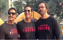 Akshay kumar, Akshay kumar tweet, akshay kumar mumbai police marathon, akshay kumar ajay devgn, ajay devgn with akshay kumar, akshay kumar sooryavanshi release date, rohit shetty akhay kumar latest news,