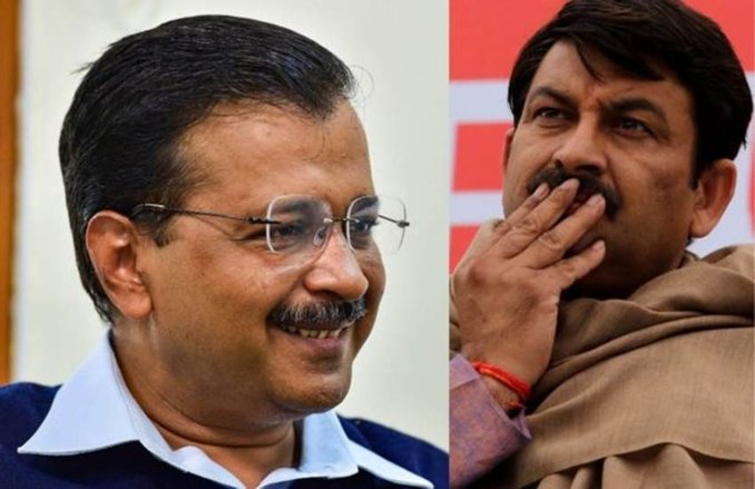 Delhi Election 2020: दही का टीका लगा, मां का आशीर्वाद ले सपरिवार वोट देने पहुंचे केजरीवाल, ट्रोल करने लगे लोग