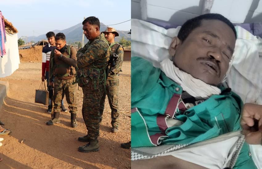 सिद्धू कोड़ा की मौत के बाद ग़ांव में पूछताछ करते सीआरपीएफ के जवान। सिद्धू कोड़ा की मौत के बाद ग़ांव में पूछताछ करते सीआरपीएफ के जवान।