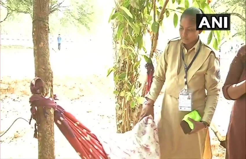 महिला कांस्टेबल संगीता परमार। फोटो: ANI