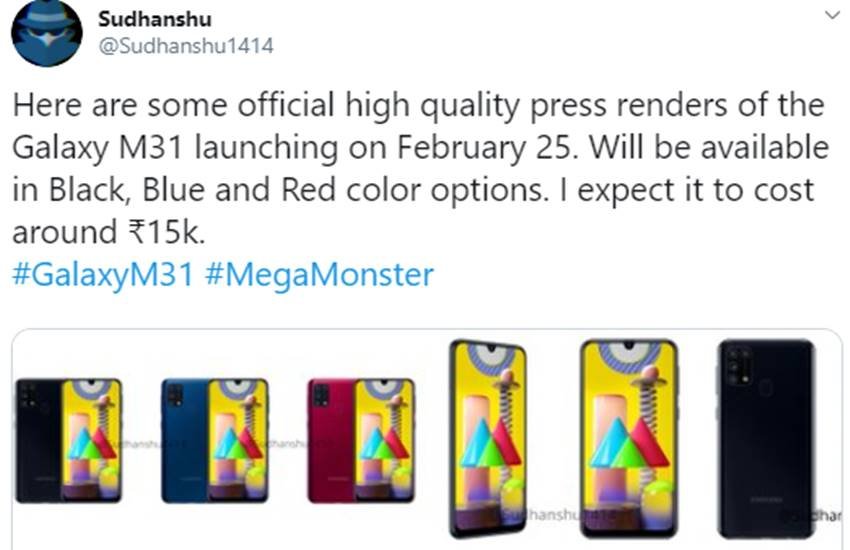 Samsung Galaxy M31 Specifications
