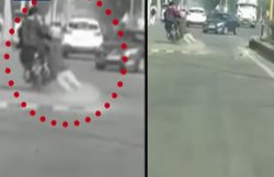 VIDEO: हरियाणा में पुलिसवाले को दिनदहाड़े मोटरसाइकिल पर घसीट कर दूर तक ले गए बदमाश