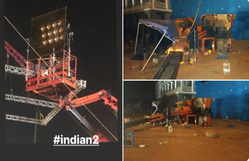 बुधवार रात दुर्घटना में एक कला निर्देशक सहित तीन लोगों की मौत हो गई है। क्रेन संचालक के खिलाफ आईपीसी की विभिन्न धाराओं के तहत मामला दर्ज कर लिया गया है। क्रेन संचालक अभी फरार है। 