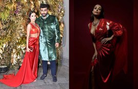 Malaika Arora Looking Stunning in her Red Look, arjun kapoor seems very romantic during in Function; Photos viral, Lal ishq, pics, malaika bold