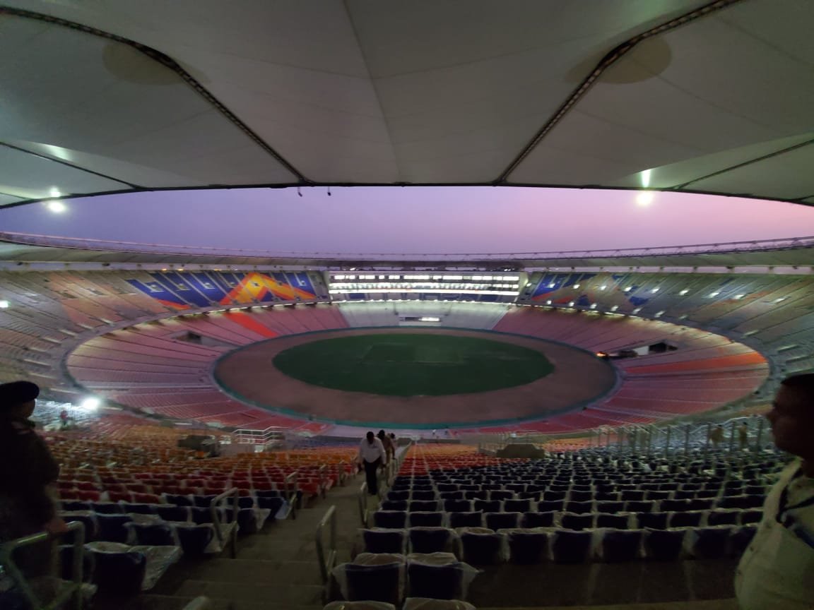 motera stadium, motera stadium inauguration, donald trump, donald trump india visit, narendra modi-trump, US-india, donald trump wifemotera stadium opening date, motera stadium news, motera stadium new look, motera stadium pictures, motera stadium video, motera stadium details
