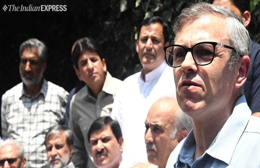नेशनल कांफ्रेंस के नेता और पूर्व मुख्यमंत्री उमर अब्दुल्ला (फोटो- इंडियन एक्सप्रेस)