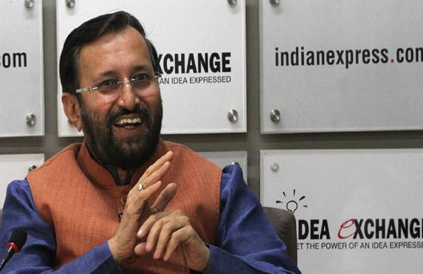 केंद्रीय मंत्री प्रकाश जावड़ेकर। (indian express)