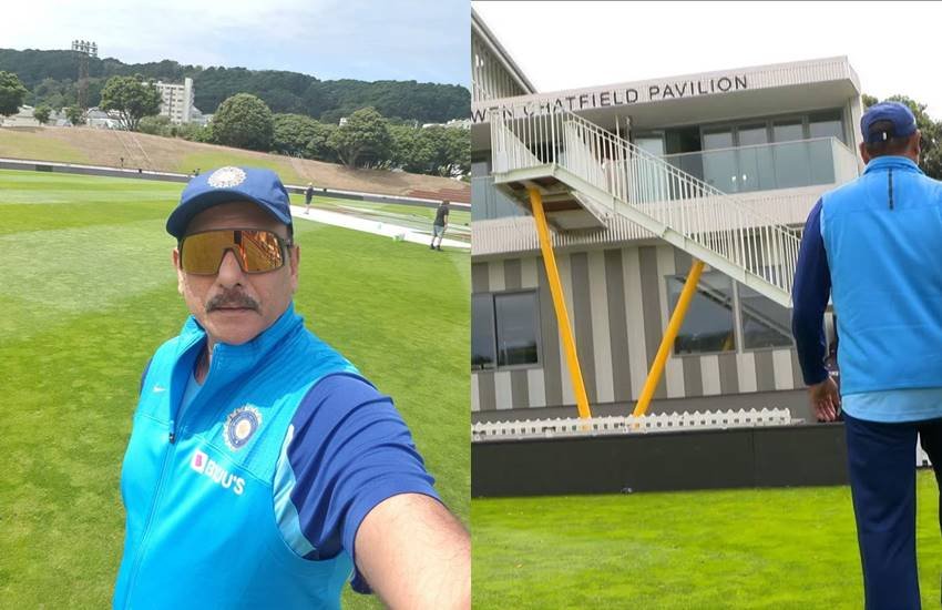 बेसिन रिजर्व पर पहुंचकर यादों के गलियारों में खो गए कोच रवि शास्त्री