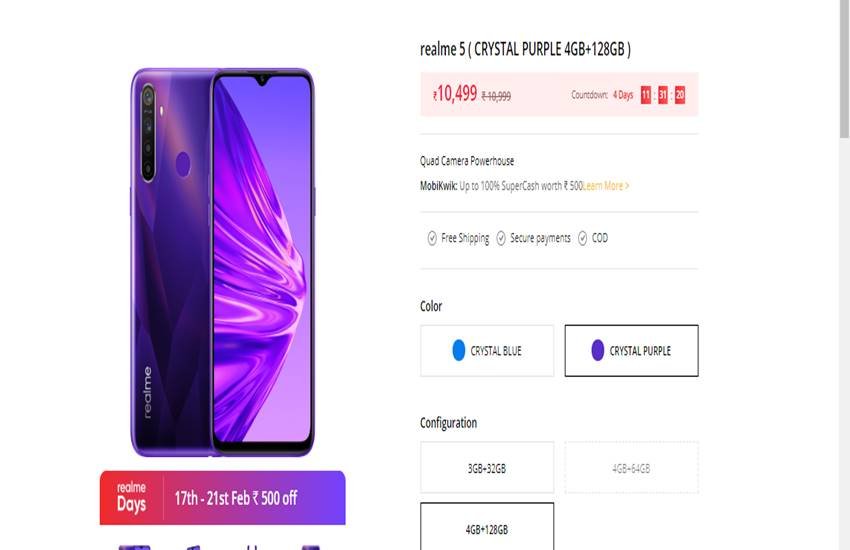 Realme Days Sale