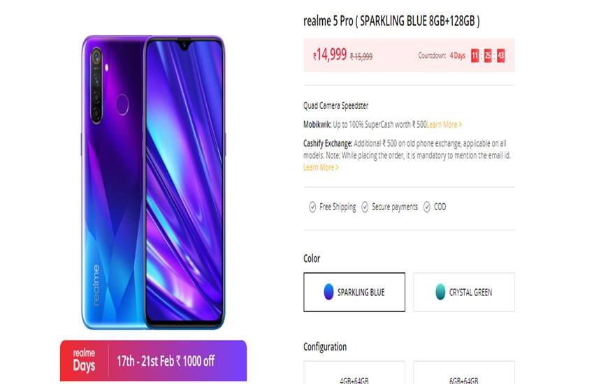 Realme Days Sale