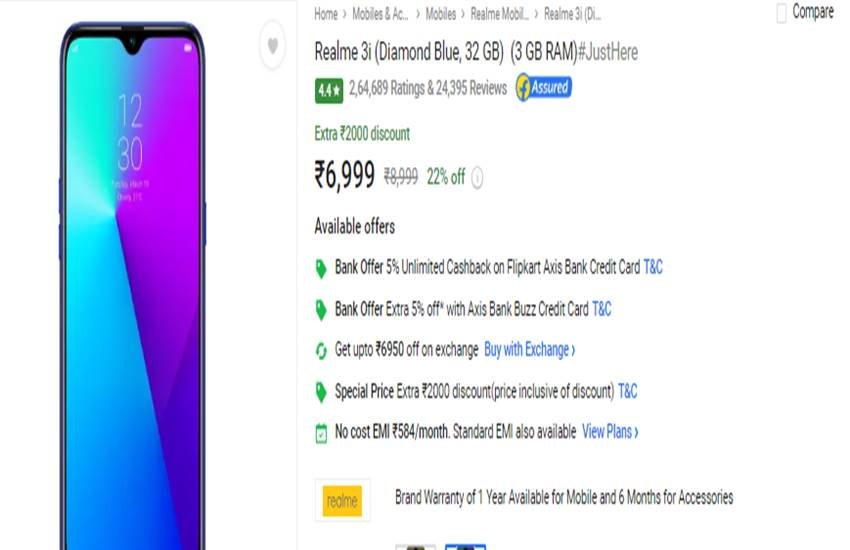 Realme 3i Price in India
