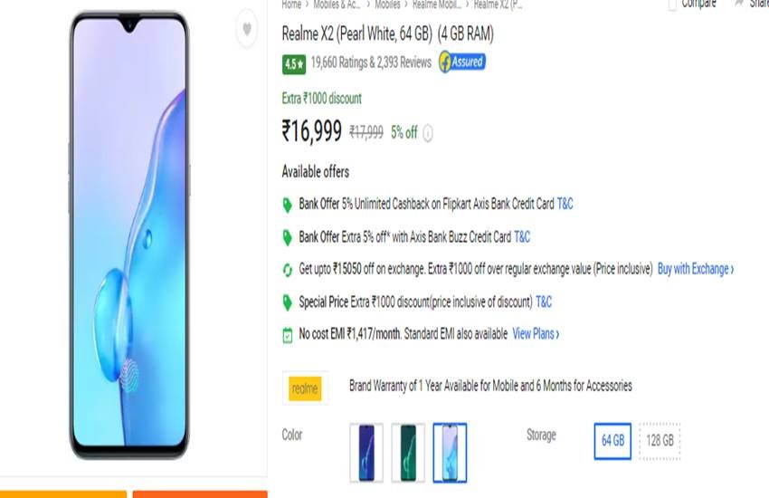 Realme X2 Price in India